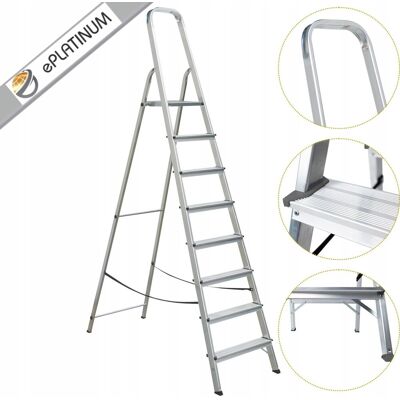 inna (Inny) Drabina drabinka domowa aluminiowa jednostronna 8stopniowa 150kg ePlatinum inna (Inny) Drabina drabinka domowa aluminiowa jednostronna 8stopniowa 150kg ePlatinum