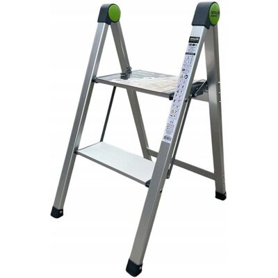 STALCO PREMIUM DRABINA DRABINKA DOMOWA SKŁADANA MINI SLIM 2 STOPNIE 150 KG STALCO STALCO PREMIUM DRABINA DRABINKA DOMOWA SKŁADANA MINI SLIM 2 STOPNIE 150 KG STALCO