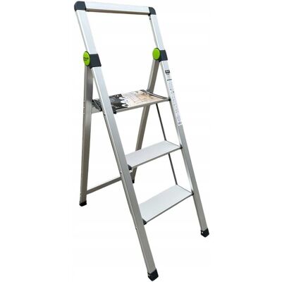 STALCO PREMIUM DRABINA DRABINKA DOMOWA SKŁADANA MINI SLIM 3 STOPNIE + UCHWYT 150 KG STALCO STALCO PREMIUM DRABINA DRABINKA DOMOWA SKŁADANA MINI SLIM 3 STOPNIE + UCHWYT 150 KG STALCO