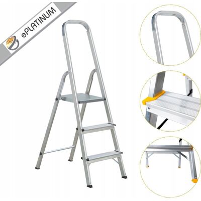 inna (Inny) Drabina drabinka profesjonalna aluminiowa jednostronna 3stopniowa 150kg inna (Inny) Drabina drabinka profesjonalna aluminiowa jednostronna 3stopniowa 150kg