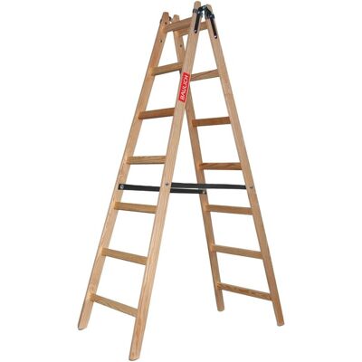 Drabest Drabina Drewniana 2X7 Malarska Dwustronna Rozstawna Rozkładana Baulich Drabest Drabina Drewniana 2X7 Malarska Dwustronna Rozstawna Rozkładana Baulich