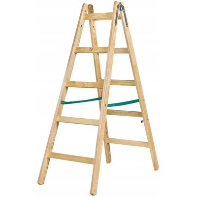 DRABINA DREWNIANA BRAKET STANDARD 2X5 SZCZEBLI 153CM - BR-01-2500 DRABINA DREWNIANA BRAKET STANDARD 2X5 SZCZEBLI 153CM - BR-01-2500