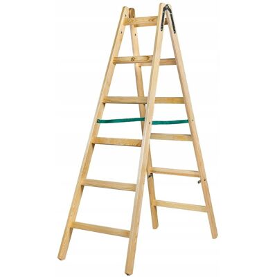 DRABINA DREWNIANA BRAKET STANDARD 2X6 SZCZEBLI 182CM - BR-01-2600 DRABINA DREWNIANA BRAKET STANDARD 2X6 SZCZEBLI 182CM - BR-01-2600