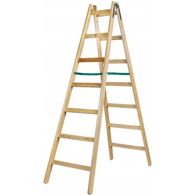 DRABINA DREWNIANA BRAKET STANDARD 2X7 SZCZEBLI 211CM - BR-01-2700 DRABINA DREWNIANA BRAKET STANDARD 2X7 SZCZEBLI 211CM - BR-01-2700