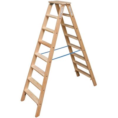 Drewniane Drabina Jasnobrązowa 2x8 Stopni - Drabina Drewniane Drabina Jasnobrązowa 2x8 Stopni - Drabina