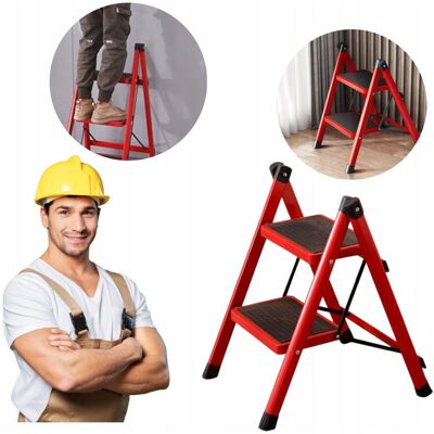 Inny producent Drabina Składana Podnóżek 2 Stopniowa 62x45cm Podstawka Drabinka 100kg Inny producent Drabina Składana Podnóżek 2 Stopniowa 62x45cm Podstawka Drabinka 100kg