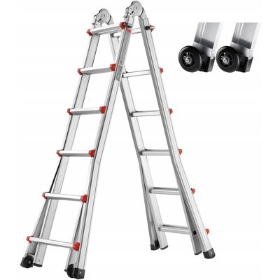 Vevor Drabina składana teleskopowa aluminiowa - 6,2 m Vevor Drabina składana teleskopowa aluminiowa - 6,2 m