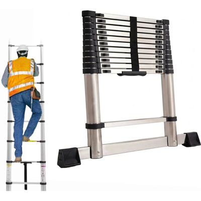 Inny producent DRABINA TELESKOPOWA 3.8M ALUMINIOWA 13 SZCZEBLI 150KG STABILIZATOR HAKI Inny producent DRABINA TELESKOPOWA 3.8M ALUMINIOWA 13 SZCZEBLI 150KG STABILIZATOR HAKI