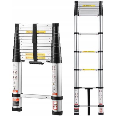 Vevor DRABINA TELESKOPOWA Aluminiowa Składana 3.74 m Jednostronna 150 kg Vevor DRABINA TELESKOPOWA Aluminiowa Składana 3.74 m Jednostronna 150 kg