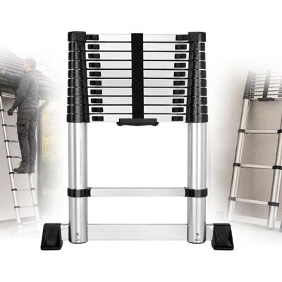 Bauhus Drabina Teleskopowa Składana 3,2 m 11 Szczebli 150 Kg Antypoślizgowa Do Prac Wysokościowych Bauhus Drabina Teleskopowa Składana 3,2 m 11 Szczebli 150 Kg Antypoślizgowa Do Prac Wysokościowych