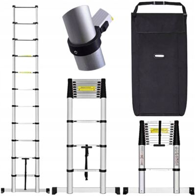 Inny producent Drabina teleskopowa składana przystawna 4,4 150 kg ABIKO Inny producent Drabina teleskopowa składana przystawna 4,4 150 kg ABIKO