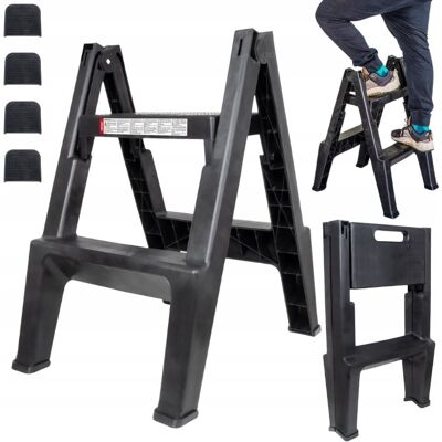 AMIO DRABINKA SKŁADANA TABORET DRABINKOWY SKŁADANY DRABINA DWUSTRONNA 51CM 150KG AMIO DRABINKA SKŁADANA TABORET DRABINKOWY SKŁADANY DRABINA DWUSTRONNA 51CM 150KG