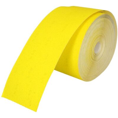 DREL Papier ścierny rolka 115 mm P180 żółty 50 m wykończenie DREL Papier ścierny rolka 115 mm P180 żółty 50 m wykończenie