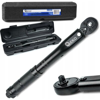 GEKO KLUCZ DYNAMOMETRYCZNY 1/4' 5-25NM BLACK HD 270mm WALIZKA G10067 GEKO KLUCZ DYNAMOMETRYCZNY 1/4' 5-25NM BLACK HD 270mm WALIZKA G10067