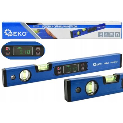 GEKO POZIOMICA CYFROWA MAGNETYCZNA 40CM 2-LIBELLE WYŚWIETLACZ LCD G03317 GEKO POZIOMICA CYFROWA MAGNETYCZNA 40CM 2-LIBELLE WYŚWIETLACZ LCD G03317