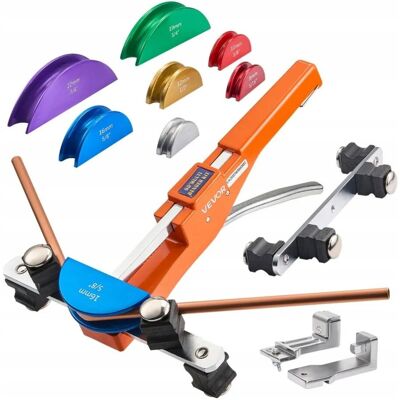 Inny producent GIĘTARKA DO RUR Ręczna Zapadkowa 6-22 mm 90° Zestaw 7 Szczęk Kątomierz Inny producent GIĘTARKA DO RUR Ręczna Zapadkowa 6-22 mm 90° Zestaw 7 Szczęk Kątomierz