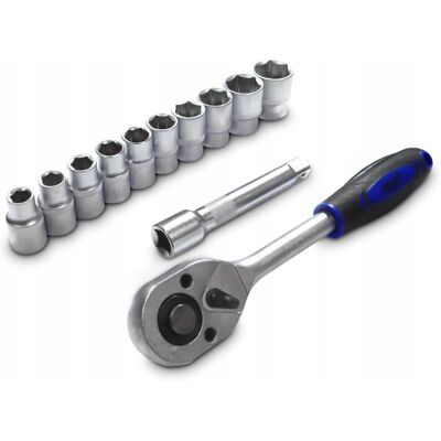 BITUXX GRZECHOTKA 1/2' + PRZEDŁUŻKA 125MM + 10 NASADEK SZEŚCIOKĄTNYCH BITUXX GRZECHOTKA 1/2' + PRZEDŁUŻKA 125MM + 10 NASADEK SZEŚCIOKĄTNYCH