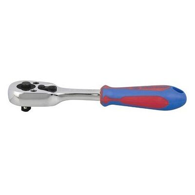 KING TONY GRZECHOTKA1/4''Z PRZYCISKIEM 140MM, 45 ZĘBÓW UCHWYT GUMOWY KING TONY GRZECHOTKA1/4''Z PRZYCISKIEM 140MM, 45 ZĘBÓW UCHWYT GUMOWY