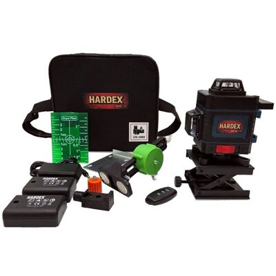 Inny producent HARDEX Poziomica laserowa 4D 16 linii 360° laser 532 nm 25 m 2 x aku ładowarka akcesoria Inny producent HARDEX Poziomica laserowa 4D 16 linii 360° laser 532 nm 25 m 2 x aku ładowarka akcesoria