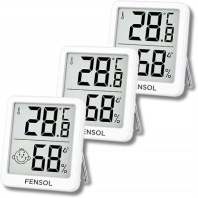 Inny producent Higrometr Z Termometrem Wewnętrznym Cyfrowy Lcd 3 Szt. Miernik Wilgotności Inny producent Higrometr Z Termometrem Wewnętrznym Cyfrowy Lcd 3 Szt. Miernik Wilgotności