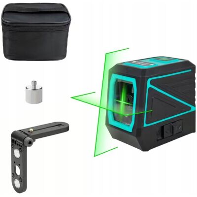 Inny producent HIPROLEVEL Laser krzyżowy zielony Poziomica laserowa AUTO Poziom+chwyt+etui Inny producent HIPROLEVEL Laser krzyżowy zielony Poziomica laserowa AUTO Poziom+chwyt+etui