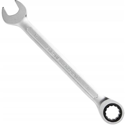 Hoegert Technik Klucz płasko oczkowy z grzechotką stal CrV 32 mm Hoegert Technik Klucz płasko oczkowy z grzechotką stal CrV 32 mm