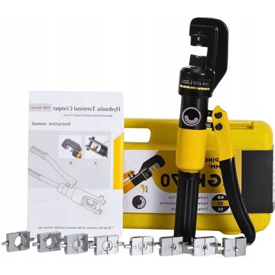 Inny producent Hydrauliczne Szczypce Zaciskowe 10T 9 Zestawami 2 Pierścienie Form 4-70 mm² Inny producent Hydrauliczne Szczypce Zaciskowe 10T 9 Zestawami 2 Pierścienie Form 4-70 mm²