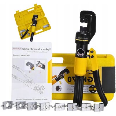Inny producent Hydrauliczne Szczypce Zaciskowe 2 Pierścienie 10T 9 Zestawami Form 4-70 mm² Inny producent Hydrauliczne Szczypce Zaciskowe 2 Pierścienie 10T 9 Zestawami Form 4-70 mm²