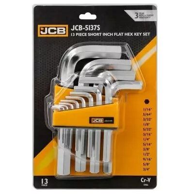 JCB Imbusy Zestaw Kluczy Imbus Calowych 13el. (1/16-3/4') JCB Imbusy Zestaw Kluczy Imbus Calowych 13el. (1/16-3/4')