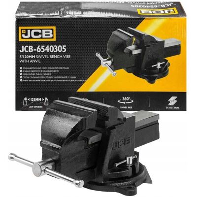 Jcb Imadło Stalowe Obrotowe Z Kowadłem 5'-125mm Jcb Imadło Stalowe Obrotowe Z Kowadłem 5'-125mm
