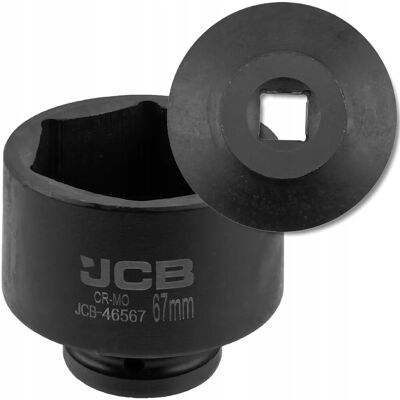 JCB Nasadka udarowa 3/4' 67mm 6-kątna Cr-Mo KLUCZ nasadowy JCB Nasadka udarowa 3/4' 67mm 6-kątna Cr-Mo KLUCZ nasadowy