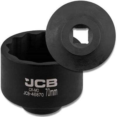 JCB Nasadka udarowa 3/4' 70mm 12-kątna Cr-Mo KLUCZ nasadowy JCB Nasadka udarowa 3/4' 70mm 12-kątna Cr-Mo KLUCZ nasadowy