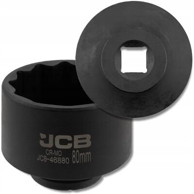 JCB Nasadka udarowa 3/4' 80mm 12-kątna Cr-Mo KLUCZ nasadowy JCB Nasadka udarowa 3/4' 80mm 12-kątna Cr-Mo KLUCZ nasadowy