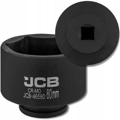 JCB Nasadka udarowa 3/4' 80mm 6-kątna Cr-Mo KLUCZ nasadowy JCB Nasadka udarowa 3/4' 80mm 6-kątna Cr-Mo KLUCZ nasadowy
