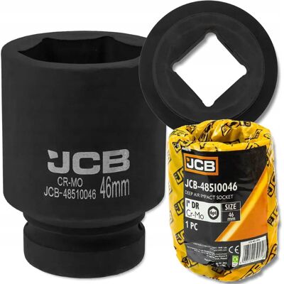 JCB Nasadka UDAROWA głęboka 1' 46mm 6-kątna Cr-Mo KLUCZ nasadowy JCB Nasadka UDAROWA głęboka 1' 46mm 6-kątna Cr-Mo KLUCZ nasadowy