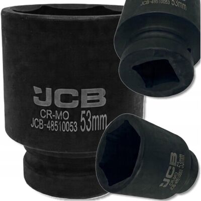 JCB Nasadka UDAROWA głęboka 1' 53mm 6-kątna Cr-Mo KLUCZ nasadowy JCB Nasadka UDAROWA głęboka 1' 53mm 6-kątna Cr-Mo KLUCZ nasadowy