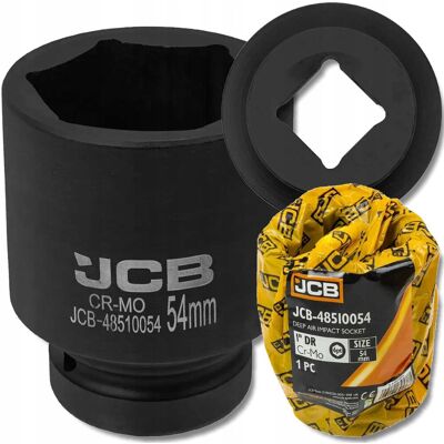 JCB Nasadka UDAROWA głęboka 1' 54mm 6-kątna Cr-Mo KLUCZ nasadowy JCB Nasadka UDAROWA głęboka 1' 54mm 6-kątna Cr-Mo KLUCZ nasadowy