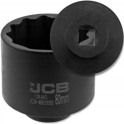JCB NASADKA udarowa GŁĘBOKA 3/4' Cr-Mo 12-kątna 80mm KLUCZ NASADOWY JCB NASADKA udarowa GŁĘBOKA 3/4' Cr-Mo 12-kątna 80mm KLUCZ NASADOWY