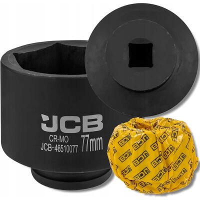 JCB NASADKA udarowa GŁĘBOKA 3/4' Cr-Mo 6-kątna 77mm KLUCZ nasadowy JCB NASADKA udarowa GŁĘBOKA 3/4' Cr-Mo 6-kątna 77mm KLUCZ nasadowy