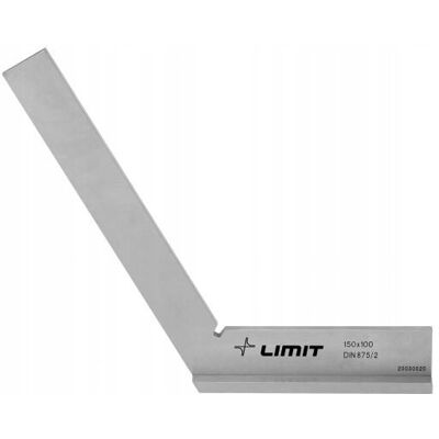 Kątownik stalowy 150x100mm ze stopką kąt 120° norma DIN 875/2 Limit Kątownik stalowy 150x100mm ze stopką kąt 120° norma DIN 875/2 Limit