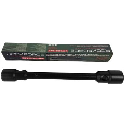 Klucz do kół dwustronny nasadowy pokrętło 400mm 30x32mm stal Cr-V ROCKFORCE Klucz do kół dwustronny nasadowy pokrętło 400mm 30x32mm stal Cr-V ROCKFORCE