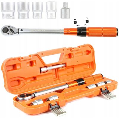 Klucz Dynamometryczny 1/2'' 120Nm Nasadki 17-24Mm Bjc Zestaw 8Szt Klucz Dynamometryczny 1/2'' 120Nm Nasadki 17-24Mm Bjc Zestaw 8Szt