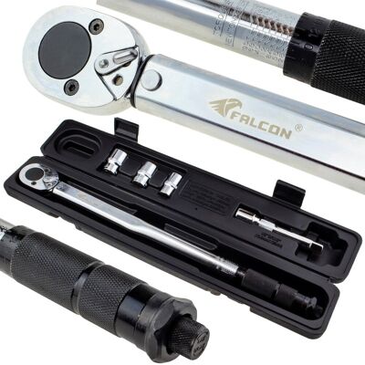 Falcon KLUCZ DYNAMOMETRYCZNY 1/2' 28-210 NM NASADKI 17-21MM PRZEDŁUŻKA 125 MM 1/2' Falcon KLUCZ DYNAMOMETRYCZNY 1/2' 28-210 NM NASADKI 17-21MM PRZEDŁUŻKA 125 MM 1/2'