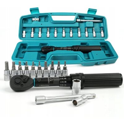 Inny producent Klucz dynamometryczny 1/4' 1-6Nm + bity Torx HEX do roweru Inny producent Klucz dynamometryczny 1/4' 1-6Nm + bity Torx HEX do roweru