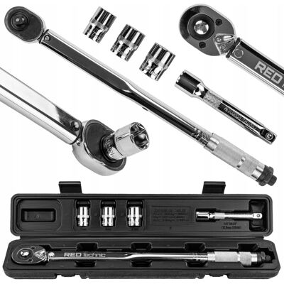 Powermat KLUCZ DYNAMOMETRYCZNY DO KÓŁ ŚRUB 1/2'' 28-210 NM + NASADKI 17,19,21 MM Powermat KLUCZ DYNAMOMETRYCZNY DO KÓŁ ŚRUB 1/2'' 28-210 NM + NASADKI 17,19,21 MM