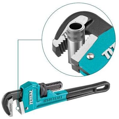 Klucz hydrauliczny do rur 350mm, typu Stillson, firmy TOTAL. Klucz hydrauliczny do rur 350mm, typu Stillson, firmy TOTAL.