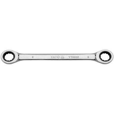 Boni-shop Klucz oczkowy dwuoczkowy z grzechotką 12/13 mm ze stali CrV Boni-shop Klucz oczkowy dwuoczkowy z grzechotką 12/13 mm ze stali CrV