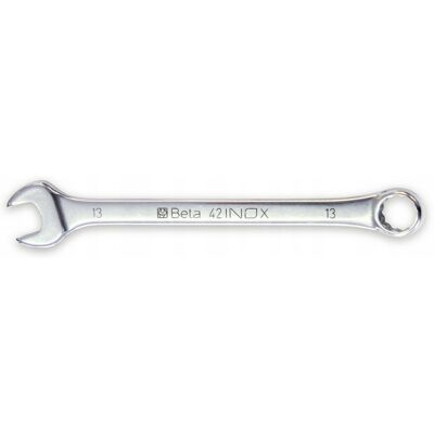 BETA Klucz płasko-oczkowy, stal aisi 420, model 42inox, 50mm BETA Klucz płasko-oczkowy, stal aisi 420, model 42inox, 50mm