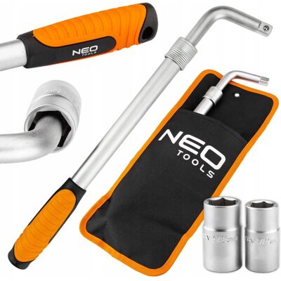 GTX Poland Klucz Teleskopowy Do Kół 395-535 Mm Z Nasadkami 17/19 + 21/23 Mm Neo Tools GTX Poland Klucz Teleskopowy Do Kół 395-535 Mm Z Nasadkami 17/19 + 21/23 Mm Neo Tools