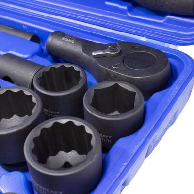 Forcekraft Klucze nasadowe udarowe 3/4'' 1' 12-kąt Forcekraft Klucze nasadowe udarowe 3/4'' 1' 12-kąt